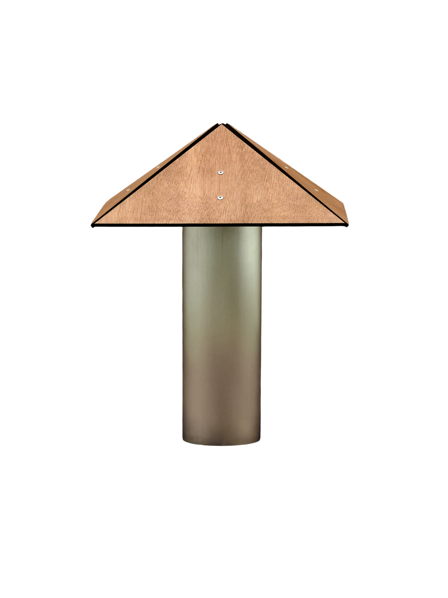 Triangle Square Lamp Walnut